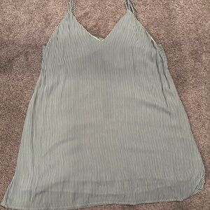 Lulu's Green Pleated Camisole Top